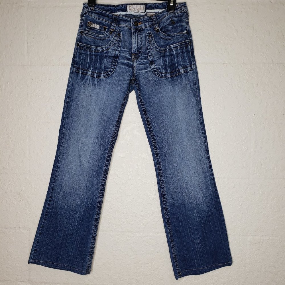 Baby Phat 7 Pocket Blue Jeans Size 11 - Picture 2 of 15